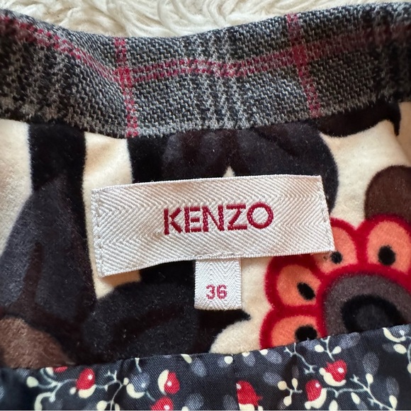Kenzo Mixed Media Velvet Blazer - Size 2 - Picture 5 of 9